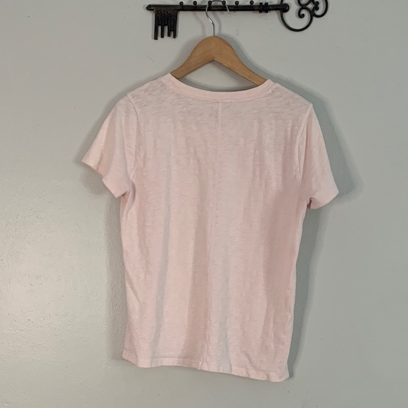 Crew Girlfriend Tee Set of 2 Medium 100% Cotton Pink Blue Basic T-Shirts - Picture 9 of 11